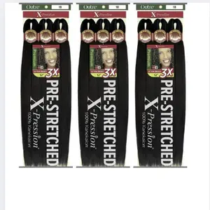 X-Pression 3X Pre-Stretched Braid 52" (3 Pack)
