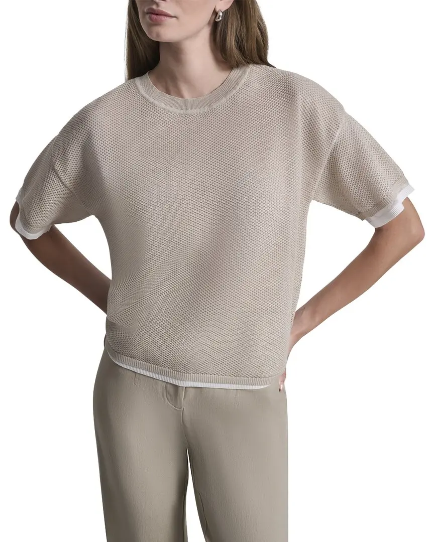 DKNY Boxy Two Layer Sweater