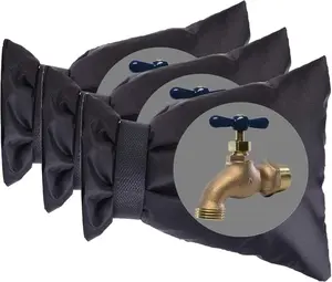 Faucet Covers Outdoor Winter 3 Packs Hose Bib Protector Spout Cover,Garden Faucet Socks, Outside Spigot Pipe Freeze Protection Cover,Insulated Tap Pouch (small)