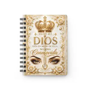 Dios Está en Medio de Ella spiral bound journal | Spanish faith scripture notebook