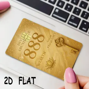Luxurious Credit Card Skin Set, Durable PVC Material, Fun 2D Patterns, Comfortable Matte Finish, Ideal Gift for Men and Women, Sticker Packs
