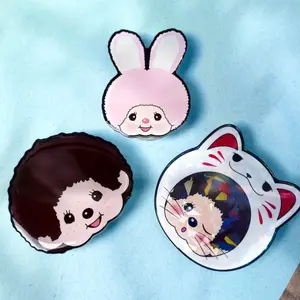 Monchhichi Phone Grip Pink Chimutan Bunny Lucky Cat Boy Sanri Charm Kindle Stand Accessory Holder Kawaii Rabbit Miffy Domo Devil