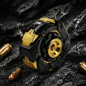 Metal Fidget Spinner for Adults - Spin-Activated Transformation (Open Armor) Spinner, Cool Fidget Toy for Stress Relief