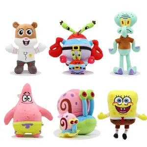 SpongeBob Plush Set – 8/4 Inch Cute Cartoon Character Bag Charms & Gifts