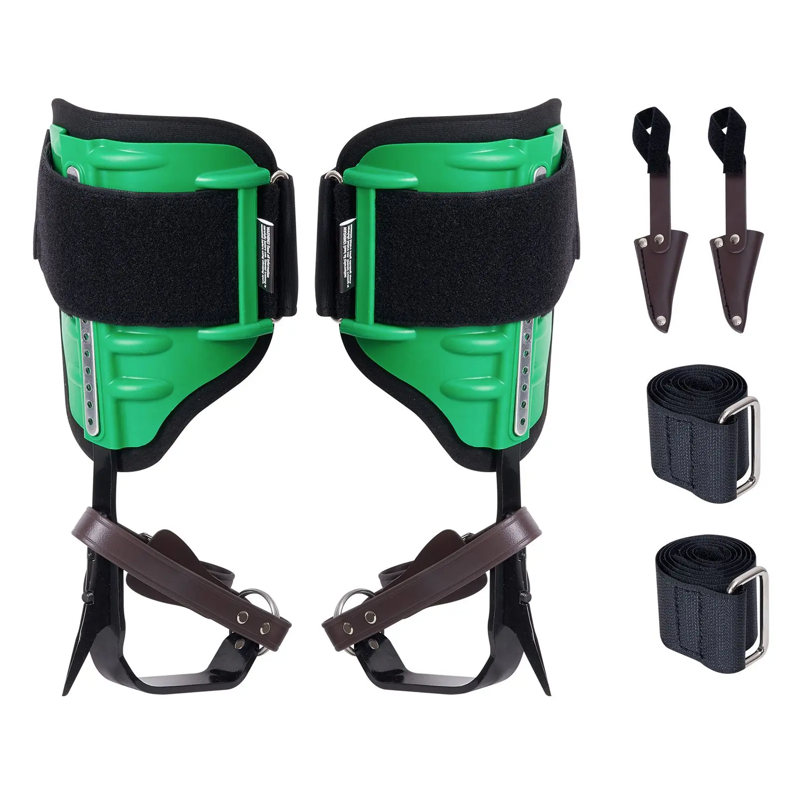 Adjustable Tree Climbing Spurs for Adults, High-Strength Alloy Steel Arborist Gear, Lightweight & Easy to Carry with Custom Fit Velcro Straps, 350lb Capacity for Hunting & High-Altitude Work, 350Lbs Load, Lightweight Design, Extends Tool's Lifespan, Mount