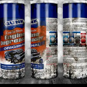 Engine Degreaser Tumbler 20oz stainless steel Bottle Drinkware Water Bottles Cup Mug Portable Washable Reusable Bottled Handmade Straw Insulated Lid