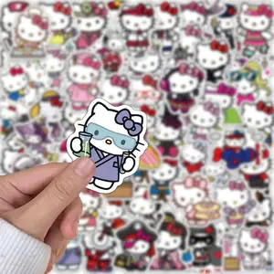 SANRIO Hello Kitty Stickers Collection 50pcs – Waterproof Vinyl Sticker Pack with Hello Kitty in Various Poses and Outfits, Perfect for Scrapbook Journaling Laptop Water Bottle, Great Gift for Kids and Sanrio Collectors