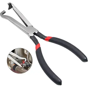 Electrical Disconnect Pliers, 8 inch Automotive Electrical Connector Pliers for Auto Mass Air Flow Sensors, Fuel Injectors, Ignition Coils and Other Auto Parts (Red)