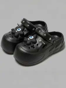 Women's Fashionable Star Decorated Clogs, Casual Comfortable Breathable Non-slip Clogs, Trendy All-match Clogs for Beach Vacation, Walking Shoes, Breathable Slippers