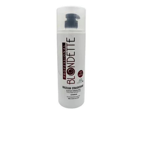 BLONDETTE Brazilian Straightening Keratin Hair Treatment with Argan Oil & Chocolate 32 oz for Salon Use