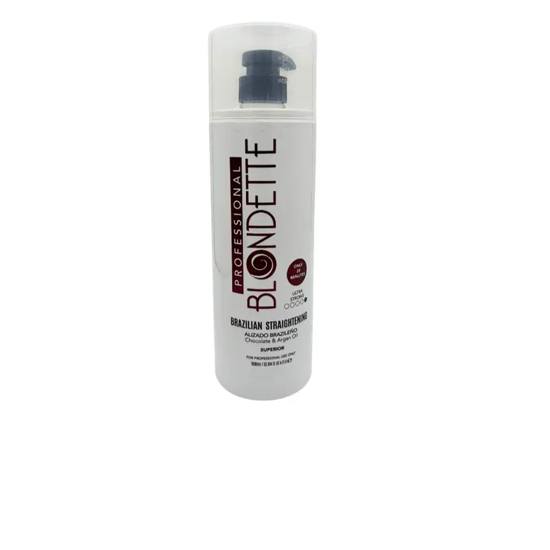 BLONDETTE Brazilian Straightening Keratin Hair Treatment with Argan Oil & Chocolate 32 oz for Salon Use