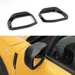 Rearview Mirror Rain Eyebrow Frame Trim Cover for 2021+ Ford Bronco Sport Car Accessories