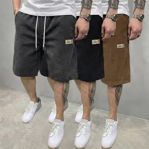 Men’s 3-pack corduroy casual shorts, knit casual shorts, breathable shorts—ideal for men’s summer outdoor wear; suitable for everyday casual outings, the beach, outdoor activities, parties, and lightweight styling.