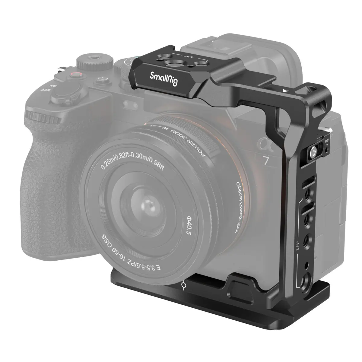 SmallRig 3639 Half Camera Cage for Sony Alpha 7 V/Alpha 7R V/Alpha 7 IV/Alpha 7S III/Alpha 1/Alpha 7R IV