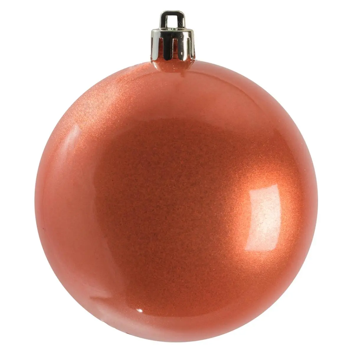 212 MAIN 4 in. Coral Candy UV-Treated Christmas Ball Ornament Decor, Colored Balls Christmas Decor - 6 per Bag