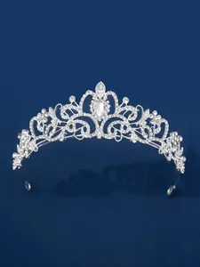 Rhinestone Crown for Wedding, Bridal Party Favor, Elegant Princess Crown for Wedding Bridal Party Formal Occasions, Elegant Crown Design, Fashion Hair Accessories for Women