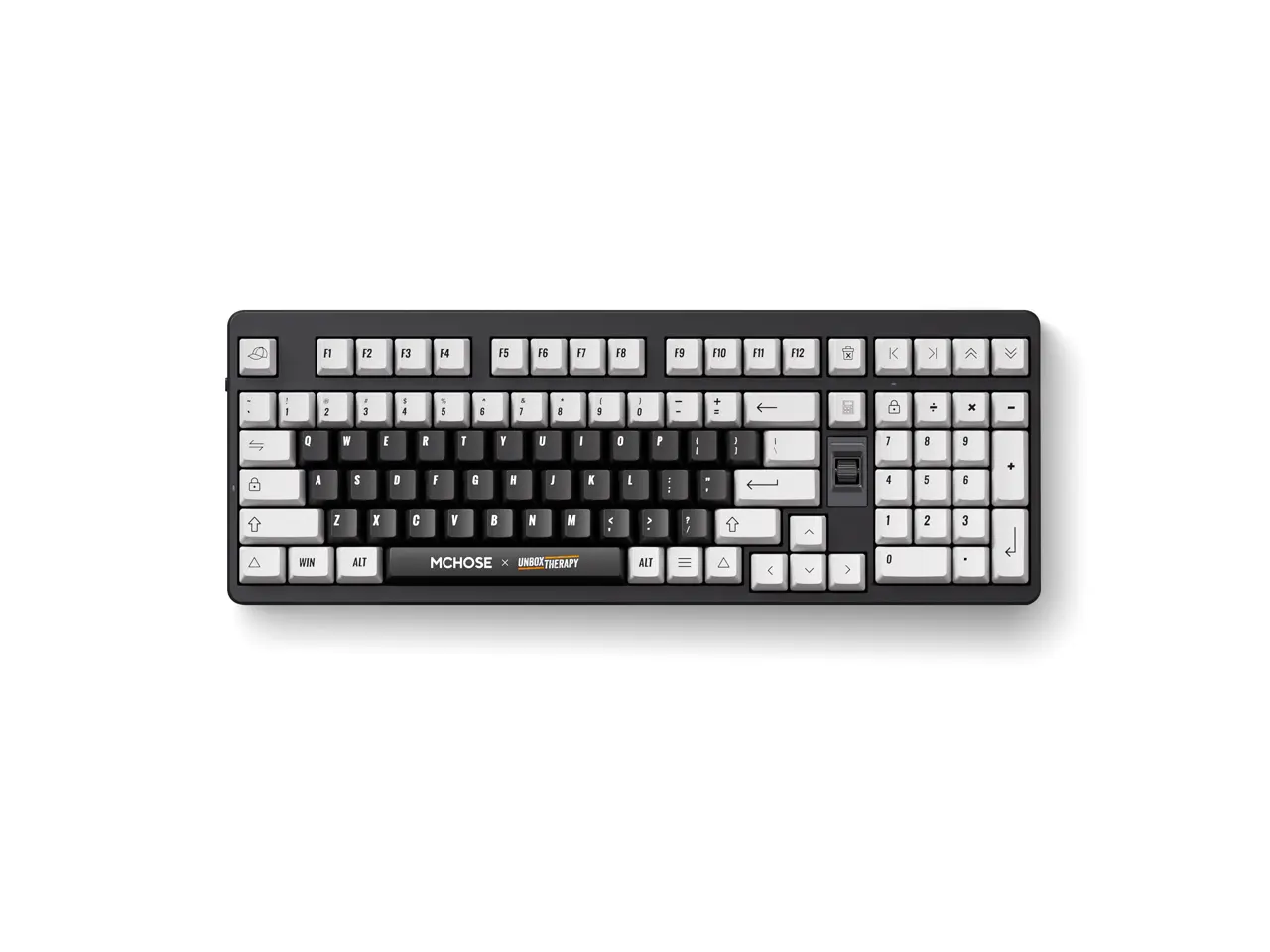 MCHOSE x Unbox Therapy UT98 98% Tri-Mode Wireless Gasket Mount Mechanical Keyboard, 10000mAh Battery - Classic Therapy (Icy Creamsicle)