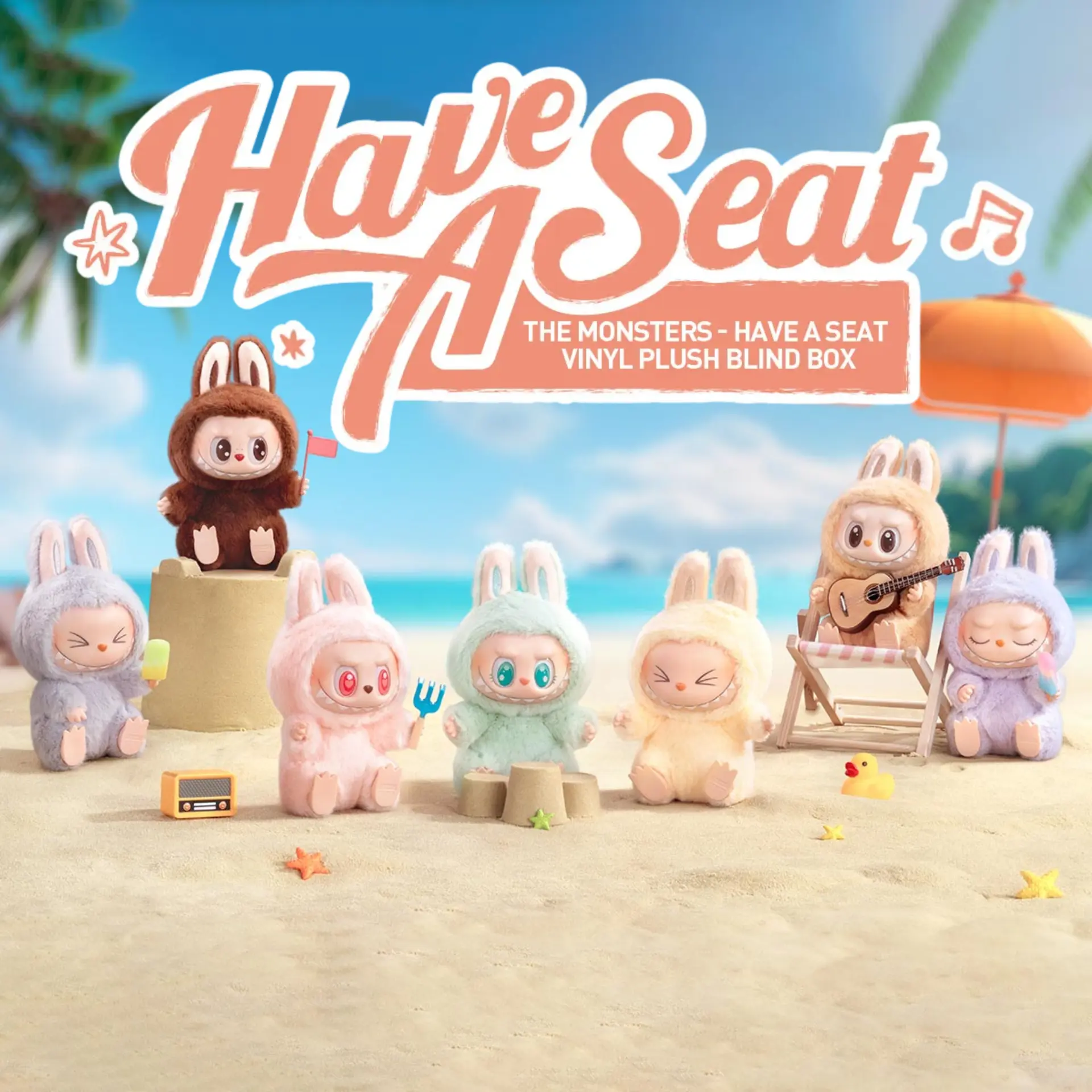 Pop Mart The Monsters (Labubu) Have a Seat Vinyl Plush Blind Box