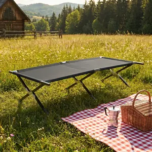 Camping Cot - Sleeping Folding Cots for Adults,Foldable Army Bed for Camping, Backyard, Traveling Guest Bed 73x35.8x17.7, 300 LBS Capacity. Portable Camping Cot for Multi-Scene use