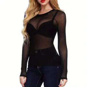 Sheer Tops for Women,Mesh Fishnet Tops Plus Size,Stylish and Sensational Mesh Blouses for Fashion-Forward Ladies