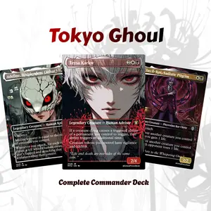 MTG Proxy 100+ Commander Deck – Tokyo Ghoul Anime | Dark EDH Custom Deck | Ready to Play | Premium Print | Collector Gift for MTG & Anime Fans