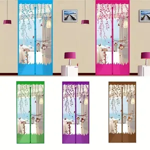 1pc Magnetic Auto-Sealing Screen Door Soft Screen Door- 35.43x82.68in, Heavy Duty, for Pet Friendly, Bug-Proof, Fits Any Room, Easy Clean