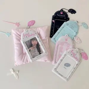 Ins Style Angel Photo Card Holder for 3 inch Photo Card Castle in the Clouds Shape Card Case K-Pop Idol Photocard Holder