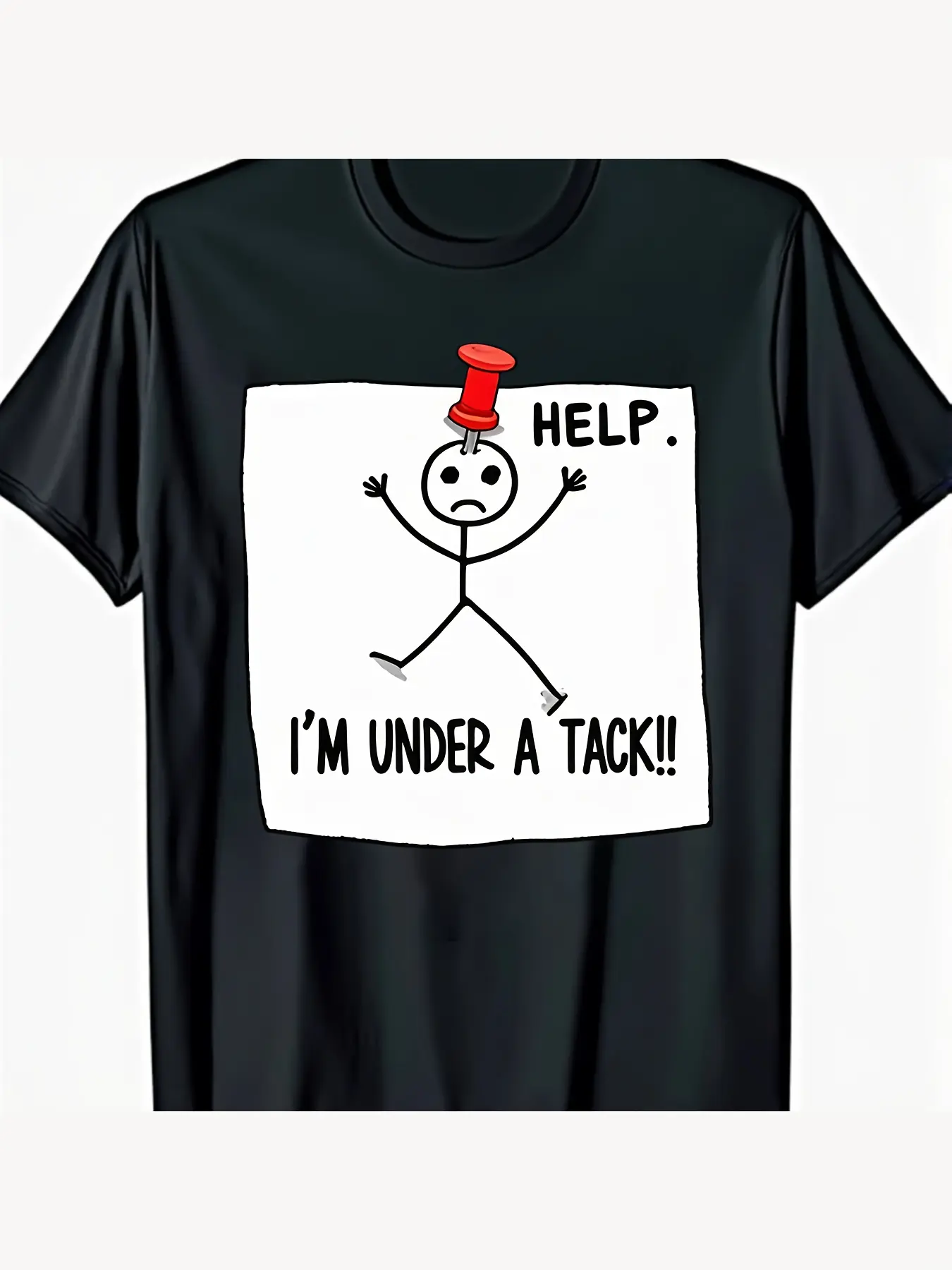 Sticky for Man Joke Funny T-shirt - Humorous Graph unisex soft cotton short sleeve t shirt, vintage graphic casual tee for men women teens, perfect birthday holiday gift for camping travel gym daily street casual wear