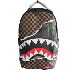 SG New Shark Backpack Trendy Large Capacity Fashion Backpack Trendy Brand Casual School Bag Unisex Shark Mouth Backpack  Photography Equipment Bag Camera Backpack Best Gift Large Capacity Laptop Bag with Tablet Com weekender durable outdoor hiking