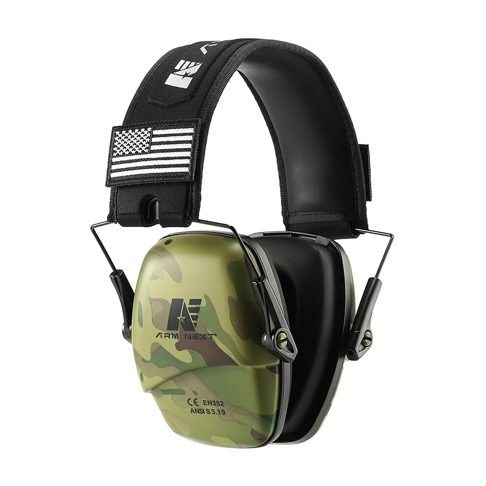 Tactical Hearing Protection Earmuffs - Unisex Noise Cancelling Headset with 26dB NNR, Adjustable Headband for Shooting, Hunting