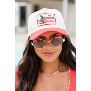 All American Cowgirl Red Trucker Hat SALE