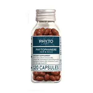 Phyto Phytophanere Hair & Nails Dietary Supplement - 120 Capsules for Healthier Hair & Stronger Nails Healthcare Vitamin