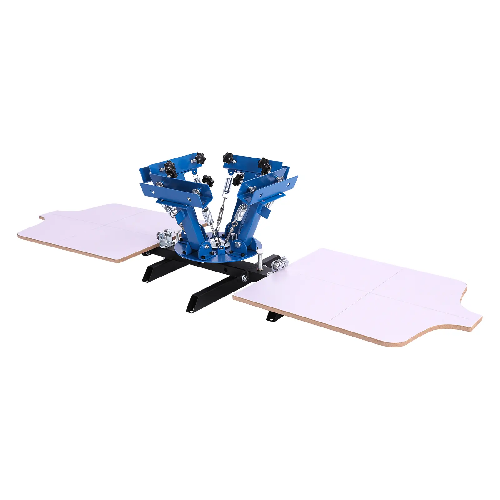 VEVOR Screen Printing Machine 4 Color 2 Station Silk Screen Printing Press, 21.3 x 17.7 in, 360° Rotatable, Accurate Positioning, Powder-Coated Carbon Steel, for T-shirt DIY, Home and Commercial