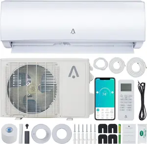 24,000 BTU Mini Split Air Conditioner,19 SEER Split AC/Heating System Wifi Enabled, 208/230V, Cools Up to 1500 Sq. Ft, Ductless Inverter Air Conditioner with Heat Pump, Installation Kit, White