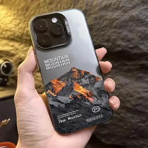 Phone Case - Sunset Snow Mountain Suitable for Iphone 17 Pro Max/17Air/16/15/14/13/12/11 Phone Cases, Shock-Absorbing, Handy, New Fashion Trendy Creative Design Aesthetic