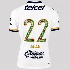 The ALAN #22 25 26 home soccer jersey features the full logo for fans.