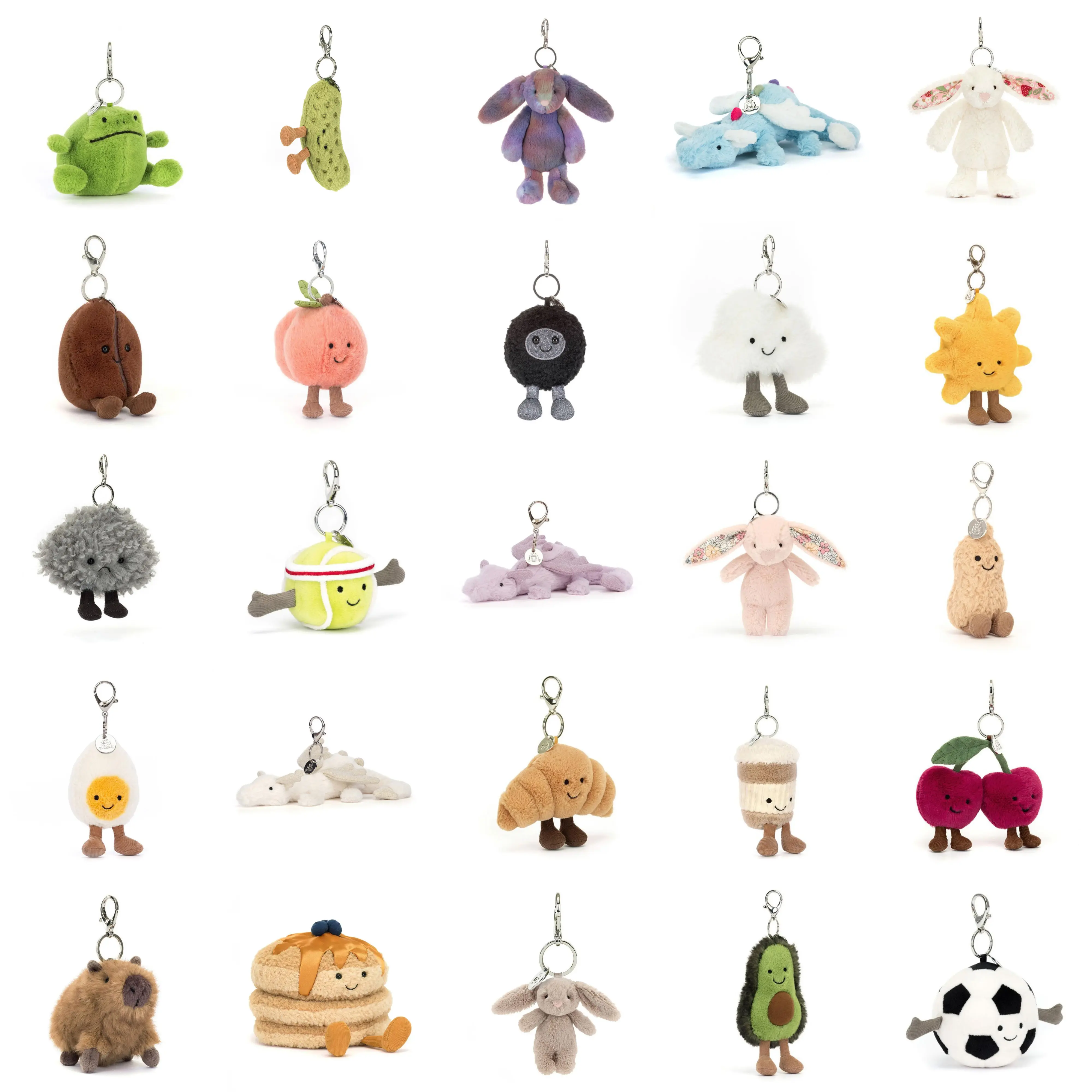 [NEW] Cute Plush Keychains Collection - Cute Mini Stuffed Animal Keyring, Soft Bag Charm, Birthday Gift for Kids, Collectors' Fashion Accessory