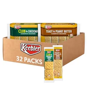 Keebler Sandwich Crackers, Lunch Snacks, Variety Pack (4 Trays, 32 Packs) Keebler Sandwich Crackers, Lunch Snacks, Variety Pack (4 Trays, 32 Packs)