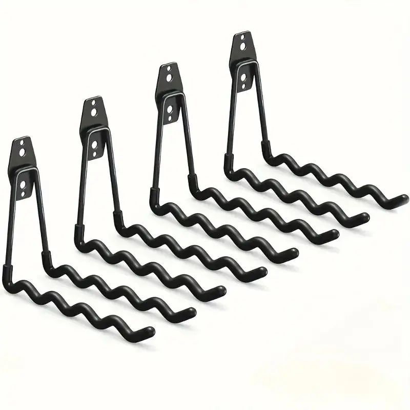 Heavy-Duty Metal Garage Hooks, Wall-Mounted Storage Rack for Ladders, Tools, Sports Gear & Hoses, Easy Install, No Power Needed Trend Pocket