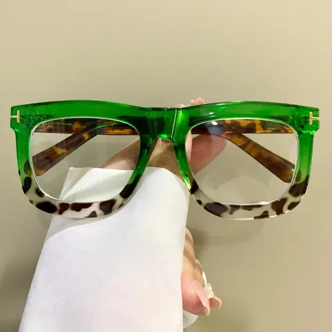 Unisex Simple Style Square Frame Eyeglasses, Fashion Trendy Casual Eyeglasses for Everyday Use, Stylish Trendy Eyewear, Square Frames Glasses