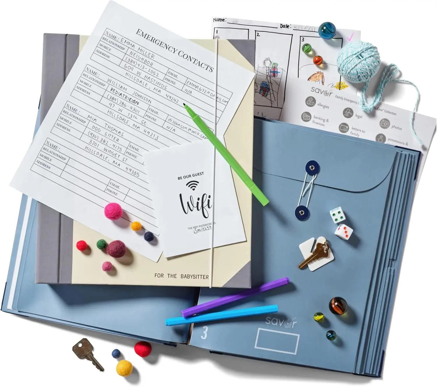 Multi-Pocket Manila Accordion Folders - Office Filing Folders with Pockets for Passports, Birth Certificates, Paperwork, Home & Office Storage Organization, Files Organizer Document Holder