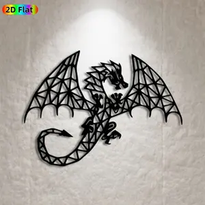 1pc Dragon Metal Wall Art,Dynamic Dragon Statue Mural, Ideal Gift for New Year, Halloween, Mythology Enthusiasts, Weather-Resistant Metal Wall Decor Wall Sculptures, Perfect for Outdoor Fence & Living Room Wall, Eye-Catching Mythical Decor
