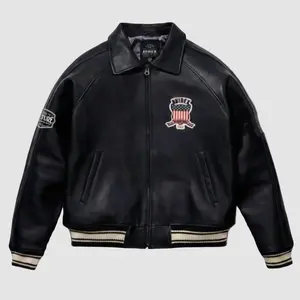 Culture Limited x Avirex | French Calfskin Leather Bomber Jacket