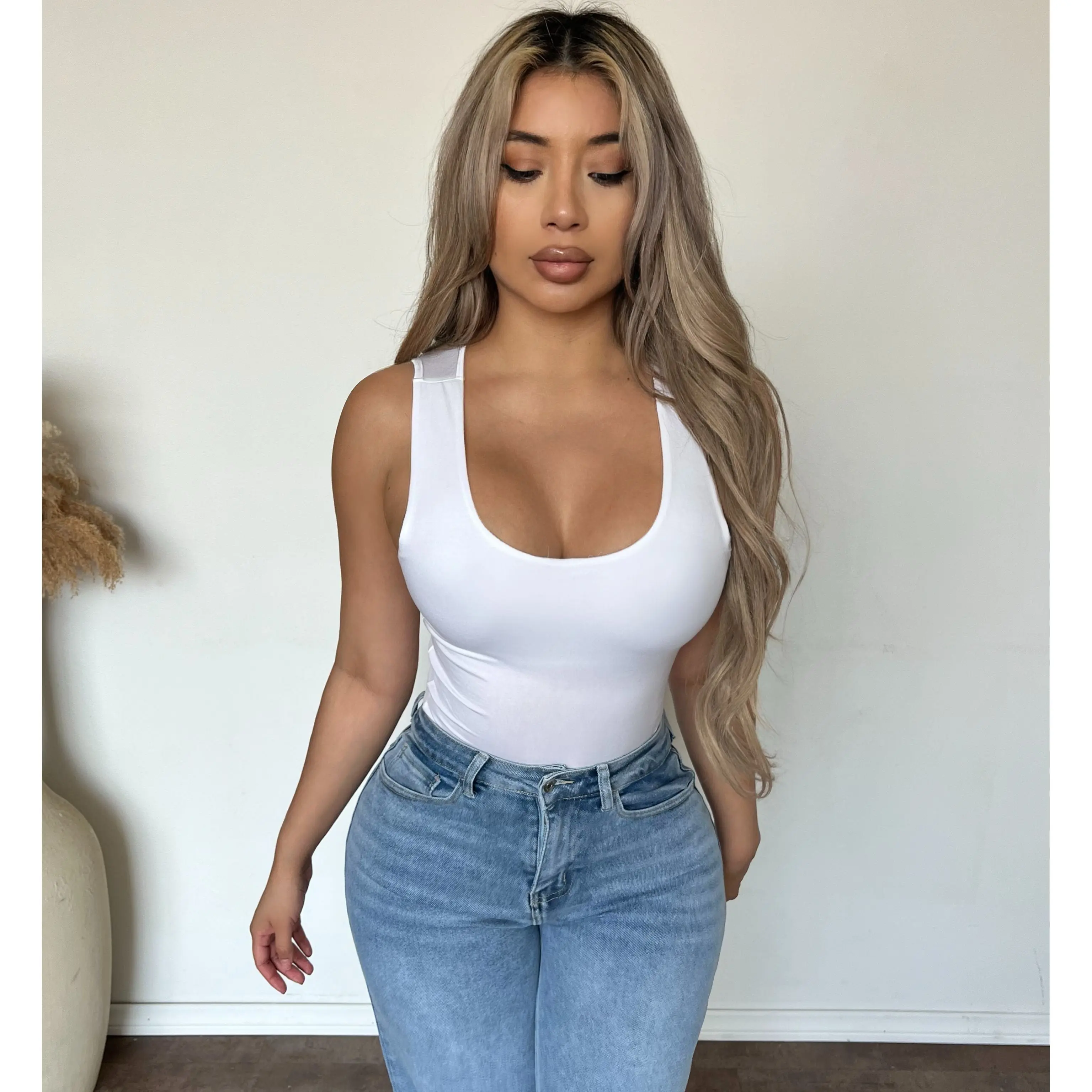 Stormy Soft Tank Top (White)