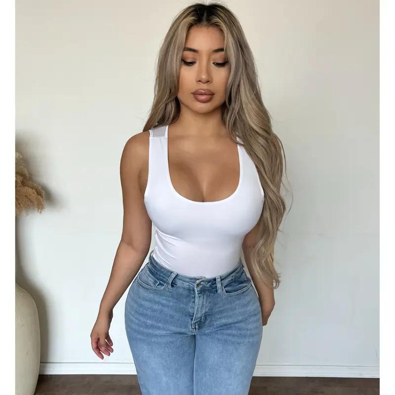 skims white tank top - TikTok Shop