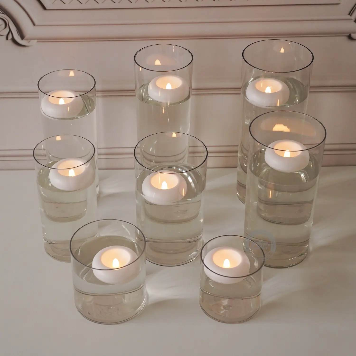 60 Floating Flameless Candles | Water-Activated LED Lights | Wedding Pool Vase Pond Decor