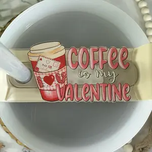 Valentines Coffee Tumbler Cup Topper