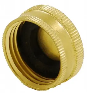 Brass Garden Water Hose Caps - Brass