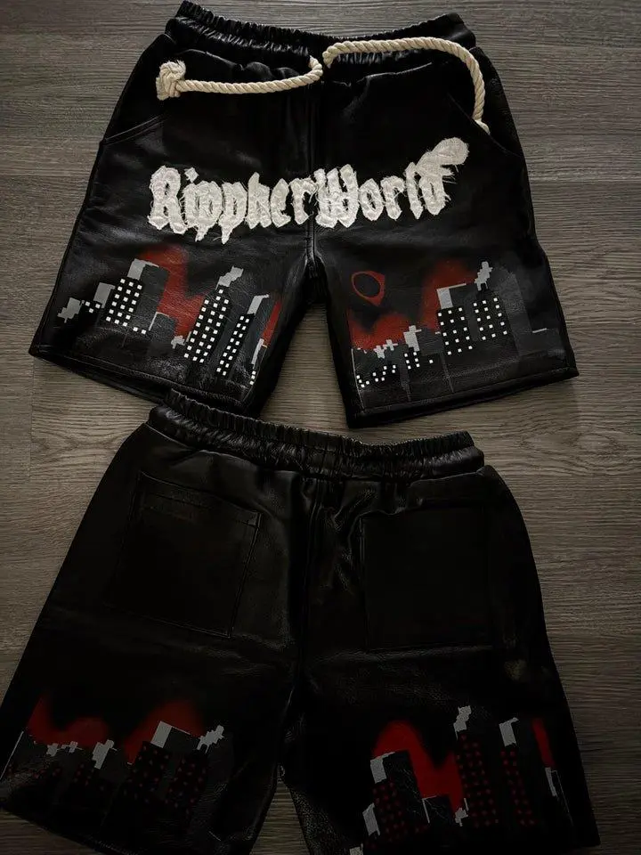 Rippherworld Leather Shorts - High-Quality Classy Night Out Swag Shorts for Men