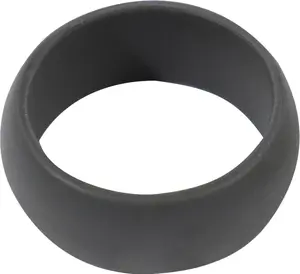 Grey - Silicone Ring Durable Non Conductive Comfortable Wedding Band